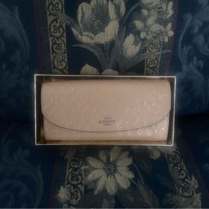 NEW COACH Boxed Signature Leather Envelope Wallet